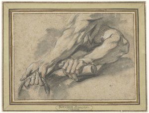 İki önkol çalışmaları by François Boucher