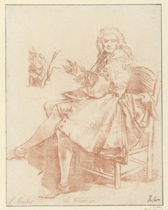 Molière'in çalışmalarının 1734 baskısından Le Misanthrope'' illüstrasyonu için Alceste Design çalışması (cilt III, s. 341) (seri başlığı) by François Boucher