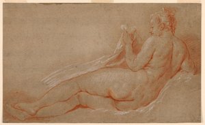 Çıplak Yatan Çalışma by François Boucher