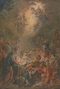 Çobanların Hayranlığı, . by François Boucher
