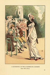 Lüksemburg Bahçelerinde Bir Buluşma, Yıl VIII by François Courboin