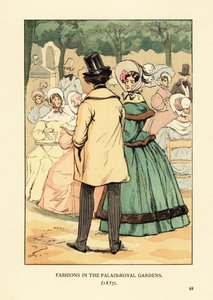 Palais-Kraliyet Bahçelerinde Moda by François Courboin