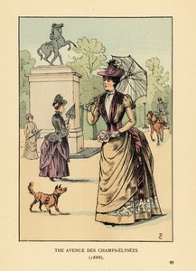 Avenue des Champs-Elysées, 1888 by François Courboin