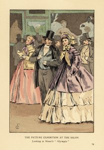 Paris Salon'daki resim sergisi by François Courboin