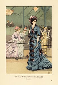 1876'da Bal Bullier'deki buz pateni pisti by François Courboin