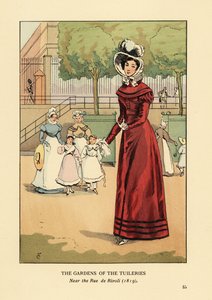 Rue de Rivoli yakınlarındaki Tuileries Bahçeleri