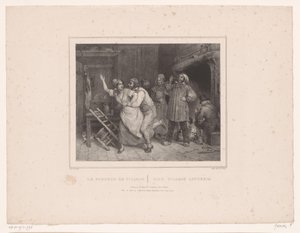 Erkek, handa kadını kucaklamaya çalışır Le farceur de village / Köy lotherio (nesne üzerindeki başlık) Çeşitli karakterlerin on iki temsili (dizi adı) Album de douze sujets (...) (dizi adı)
