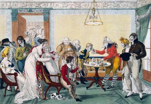 Kart Oyunu, 19. yüzyılın ilk çeyreği. by François Joseph Bosio Baron