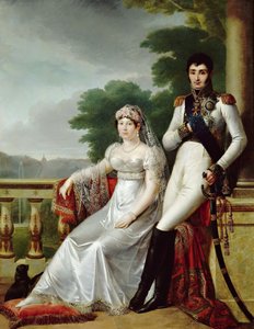 Württembergli Jérôme Bonaparte ve Catharina, Westphalia Kralı ve Kraliçesi olarak by François Joseph Kinson