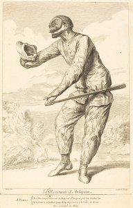 Harlequin'in Saygısı by François Joullain after Claude Gillot