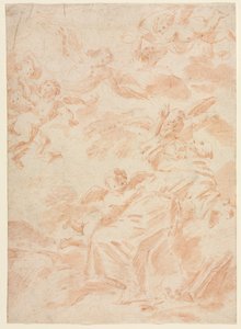 Aziz Francis'in Stigmatizasyonu, ilk üçüncü 1700'ler. by François Lemoyne