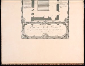 Lit de Justice Planı by Francois Nicolas Martinet
