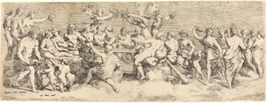 Aşk Tanrısı ve Ruhun Düğünü by François Perrier after Raphael