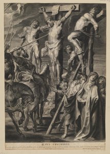 İki Hırsız arasında Çarmıhtaki İsa by François Ragot