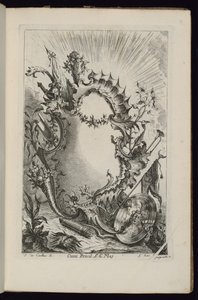 Armorial Trophyli Kartuş, Farklı Kullanımlar İçin Kartuşlar Kitabı by François de Cuvilliés the Elder