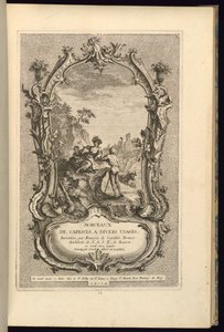 Büyük ve Küçük Bölmeli Kartuş Tasarımı by François de Cuvilliés the Elder