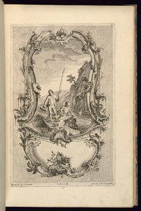Büyük ve Küçük Bölmeli Kartuş Tasarımı by François de Cuvilliés the Elder