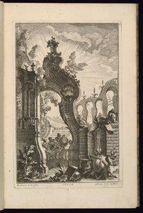 Kafes Kemerli Çeşme Tasarımı by François de Cuvilliés the Elder
