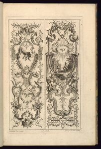 İki Panel için Tasarım by François de Cuvilliés the Elder