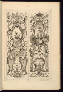 İki Panel için Tasarım by François de Cuvilliés the Elder