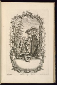 Büyük ve Küçük Bölmeli Kartuş Tasarımı by François de Cuvilliés the Elder
