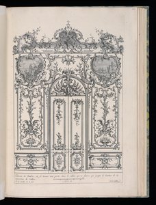 Çift Kapılı Duvar, Livre de Lambris (Kaplamanın Kitabı) by François de Cuvilliés the Elder