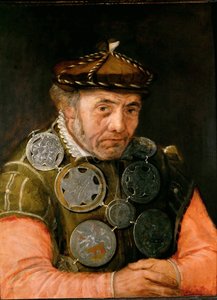 Bir Lonca Görevlisinin Portresi - Yaşlı Frans Floris (1519-1570). Ahşap üzerine yağlı boya, c. 1565. Ebat : 63,7x49,2 cm. Sanat Tarihi Müzesi, Viyana by Frans Floris