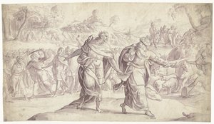 Joshua, Ammonluların Beş Kralının Joshua Tarihini İnfaz Ediyor (dizi başlığı) by Frans Francken (I)