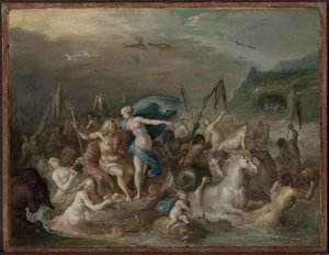 Neptün ve Amphitrite'nin Zaferi by Frans Francken