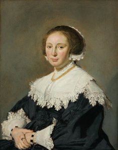 Almanca: Bildnis einer Frau Bir Kadının Portresi by Frans Hals