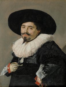Almanca: Bildnis eines Mannes Bir adamın portresi, muhtemelen Palamedes by Frans Hals