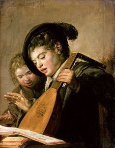 şarkı söyleyen çocuklar by Frans Hals