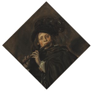 Flüt çalan genç adam by Frans Hals