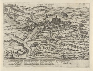 Saint-Quentin Kuşatması, 1557 S. Quintin belägert (nesne üzerindeki başlık) Seri 2: Hollanda
