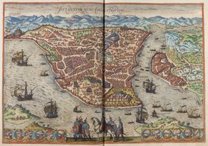 Bizans. Konstantinopolis Gönderen: Dünya Şehirleri, 1572