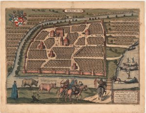16. Yüzyıl Moskova Haritası Kimden: Civitates orbis terrarium, 1575