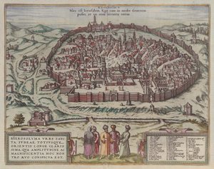 Kudüs Haritası Kimden: Jansson, Jan İspanya'nın ünlü şehirlerinin haritası, Amsterdam, 1657, 1657 by Frans Hogenberg