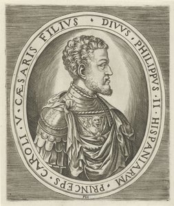 İspanya Kralı II. Philip'in Portresi by Frans Huys