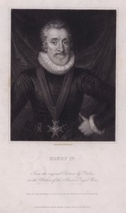 Henry IV, Fransa Kralı (gravür) by Frans II (after) Pourbus