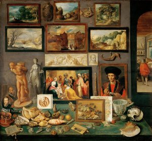 En ilginç dolaplar - Koleksiyoner Dolapları (Merak Dolapları) - Frans Francken, Genç (1581-1642). Ahşap üzerine yağlı boya, yaklaşık 1620-1625. Boyut : 74x78 cm. Sanat Tarihi Müzesi, Viyana