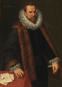 Kralın danışmanı Nicolas Helincx'in portresi by Frans II Pourbus
