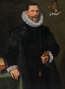 Petrus Richardus'un Portresi (panel üzerine yağlıboya) by Frans II Pourbus