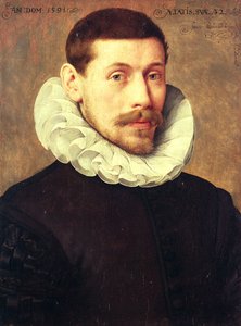 Bir Adamın Portresi, 32 yaşında by Frans II Pourbus