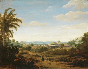 Senhor de Engenho Nehri üzerinde manzara, Brezilya Senhor de Engenho Nehri üzerinde manzara, Brezilya by Frans Post