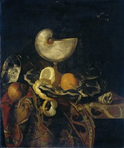 Nautilus Kupası ile Natürmort by Frans Sant Acker