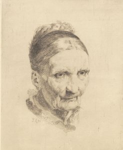 Yaşlı bir eşin başı, Madam Rasmussen by Frans Schwartz