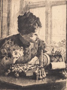 Pencerede dantel by Frans Schwartz