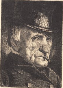 şapka ve puro olan adam by Frans Schwartz