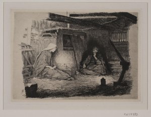 Noel sabahı Mary, Çocuk İsa ve Yusuf by Frans Schwartz