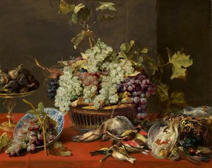Üzüm ve Oyun ile Natürmort by Frans Snyders